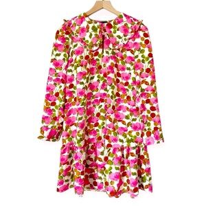 Who What Wear Floral Peter Pan Collar A Line Dress size women’s medium